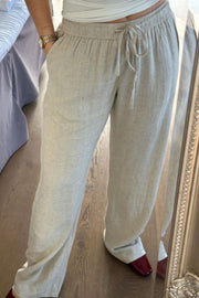 Sonar Drapy Linen Pants | Natural | Bukser fra Neo Noir