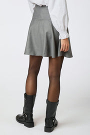 Pamelo Skirt | Dark Grey Melange | Nederdel fra Neo Noir