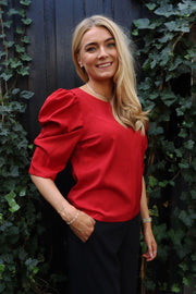 Winnie Blouse | Red | Bluse fra Liberté