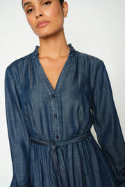 Bey Dow Dress | Salute Navy | Kjole fra Mos Mosh