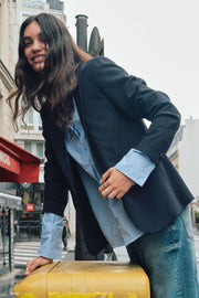 Anine Lea Blazer  | Salute Navy | Blazer fra Mos Mosh