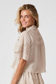 Siama S Voile Blouse | Ivory | Bluse fra Neo Noir