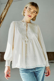 Reva Blouse 205451 | Moonbeam | Bluse fra Freequent