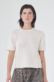 Arin SS Cotton Knit | Ecru | Strik fra Mos Mosh