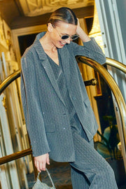 Widy Jacket 207417 | Dark Grey Mel W Star Off-White | Jakke fra Freequent