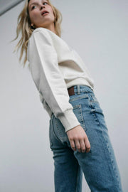 Jaylin O-LS Sweatshirt | Summer Sand | Sweats fra Mos Mosh