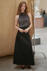 Jos Dot Top | Black | Bluse fra Neo Noir