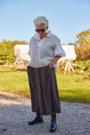 Sleeveless vest in 80% kid mohair V7485 | Beige | Strik fra Atelier C