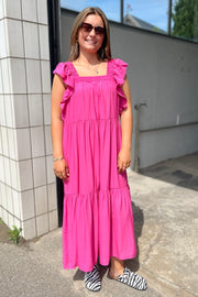 Sunrise Smock Dress | Pink | Kjole fra Co'couture