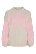 Aria Knit | Beige/Pink