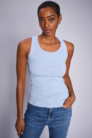 Elaine Seamless Silk Tank Top  | Skyway | T-shirt fra Mos Mosh