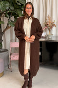 Poppy Long Knit | Chocolate – nedsat