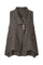 Noemi Linen Vest | Dark Maroon