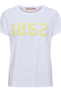 Alvera Tee T-shirt | White/Yellow