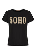 Herdis Tee | Black/Beige | T-shirt fra Marta du Chateau