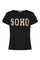 Herdis Tee | Black/Beige | T-shirt fra Marta du Chateau