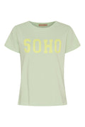 Herdis Tee | Mint/Yellow | T-shirt fra Marta du Chateau – nedsat