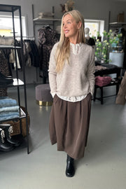 Anya Pleat Skirt 34178 | Mocca | Nederdel fra Co'couture