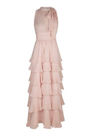 Marli Solid Chiffon Dress | Rose | Kjole fra Neo Noir