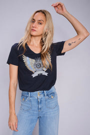 Gethi Deco Tee  | Salute Navy | T-shirt fra Mos Mosh