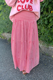 Princess Skirt 5201 |  Print Red Stripe | Nederdel fra Marta du Chateau