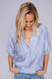 Aleyna Saku Blouse  | Ecru | Bluse fra Mos Mosh