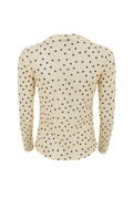 Annie Mesh Blouse | Yellow Dot | Bluse fra Black Colour