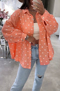 Hearts Shirt | Coral | Skjorte fra Avery