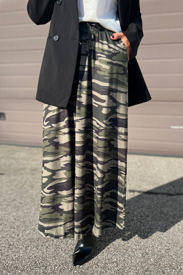 Alma Loose Skirt | Dusty Camo | Nederdel fra Liberté