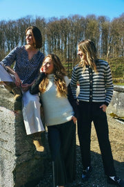 Jazz Cardigan 206484 | Moonbeam Melange W. Black | Cardigan fra Freequent