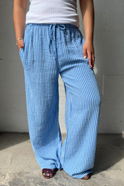 Sandy Stripe Pants | Blue | Bukser fra Avery