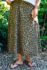 Abbie Leo Skirt | Leopard | Nederdel fra Black Colour