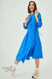 Malay Dress | Nebulas Blue | Kjole fra Freequent