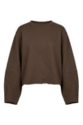 Scuba Pleated Sweatshirt | Dark Maroon