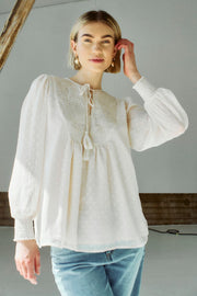 Reva Blouse 205451 | Moonbeam | Bluse fra Freequent