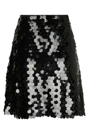 Miva Big Sequins Skirt | Black | Nederdel fra Neo Noir