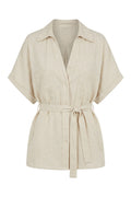 Faye Linen Shirt | Beige
