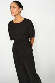 Evie Bellevue Pant Regular | Black | Bukser fra Mos Mosh