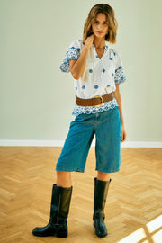 Cinda Shorts 206113 | Medium Blue Denim | Shorts fra Freequent