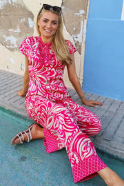 Tia Blouse | Pink Mix | Bluse fra Liberté