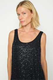 Astra Bead Top | Salute Navy | Bluse fra Mos Mosh