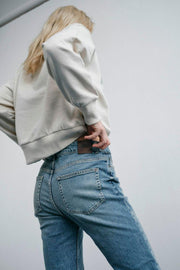 Jaylin O-LS Sweatshirt | Summer Sand | Sweats fra Mos Mosh