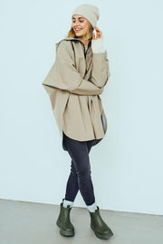 Mow Poncho 206743 | Silver Mink | Jakke fra Freequent