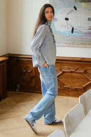 Justine Denim Shirt | Light Blue | Skjorte fra Neo Noir