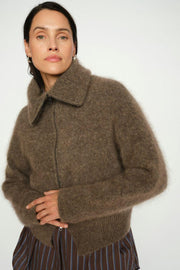 Hulda Knit Zip Cardigan | Bracken | Strik fra Mos Mosh