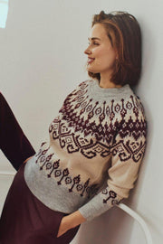 Merla Pullover 206760 | Moonbeam Mel W Med Grey Mel | Strik fra Freequent