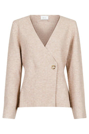 Marie Louise Knit Cardigan | Sand Melange | Cardigan fra Neo Noir