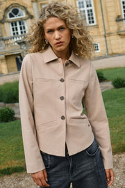 Ingrid Estelle Jacket  | Sesame | Jakke fra Mos Mosh