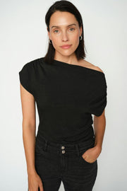Shima Sleeveless Tee | Black | T-shirt fra Mos Mosh