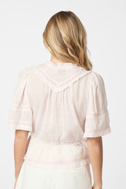Evienne S Voile Top | Light Pink | Bluse fra Neo Noir